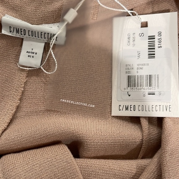 NWT C/MEO COLLECTIVE Wide Leg Knit Pants SZ S - Picture 4 of 7